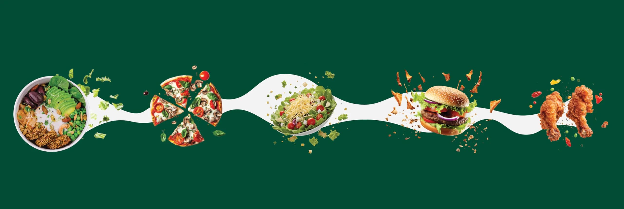 Dishes from Mizanplus food brands