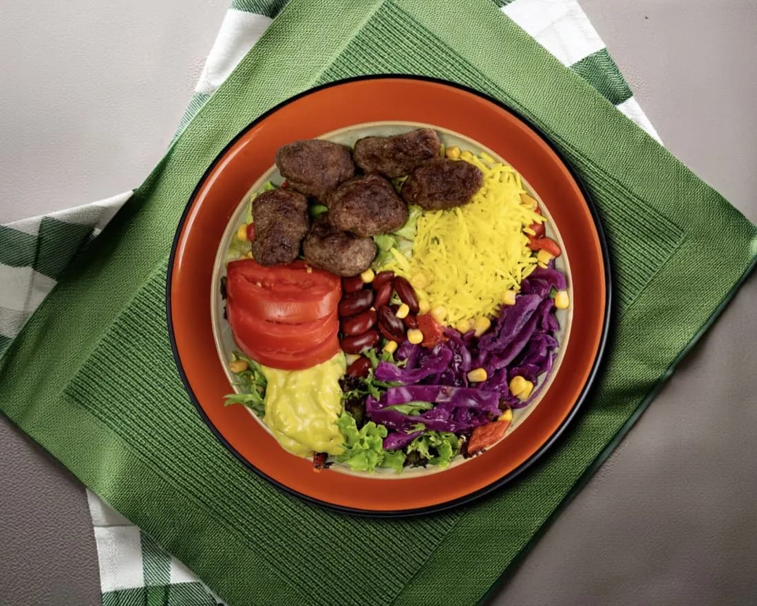 Köfte bowl from Diyet Dünyası
